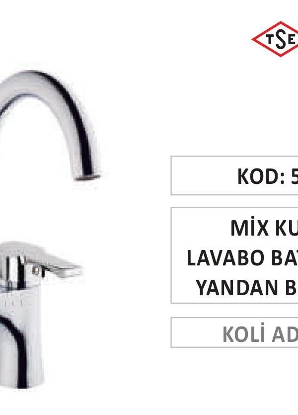 MİX KUĞU LAVABO BATARYASI YANDAN BORULU